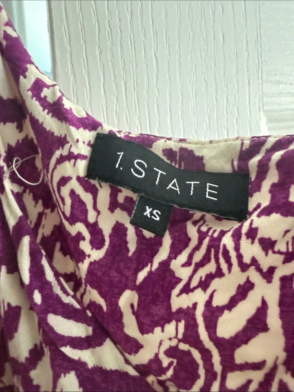 1. State Purple and Cream Paisley Maxi Sundress